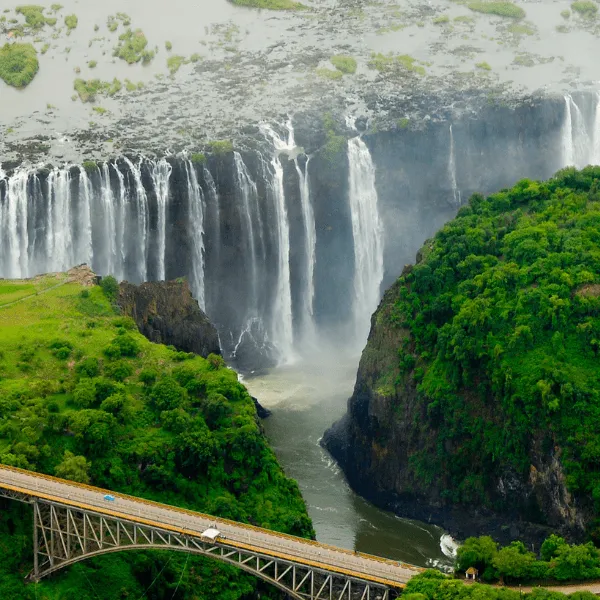Victoria Falls waterfall view